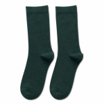 M1021 Forest Green Crew Cotton Socks
