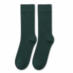 M1010 Forest Green Ribbed Socks