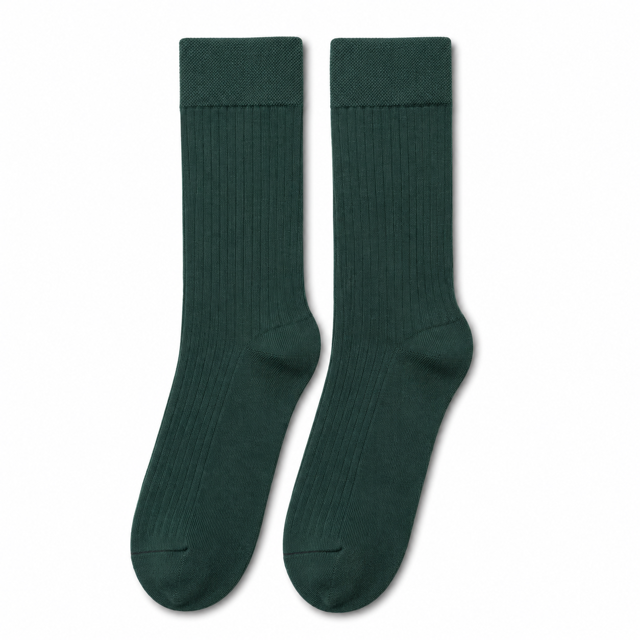 Forest Green Ribbed Socks M1010 Forest Green Ribbed Socks - Image 1