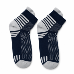 M3002-NVY M3002 Navy Blue Performance Ankle Socks with Heel Pull Tab