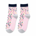 L3012 Playful Polka-Dot Pink Socks