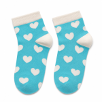 L3013 Sky Blue Heart Ankle Socks