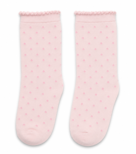 L5002 Light Pink Polka Dot Socks