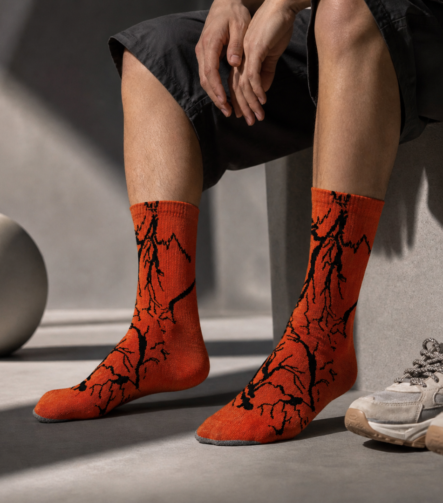 A4001 Lightning Strike Socks Model