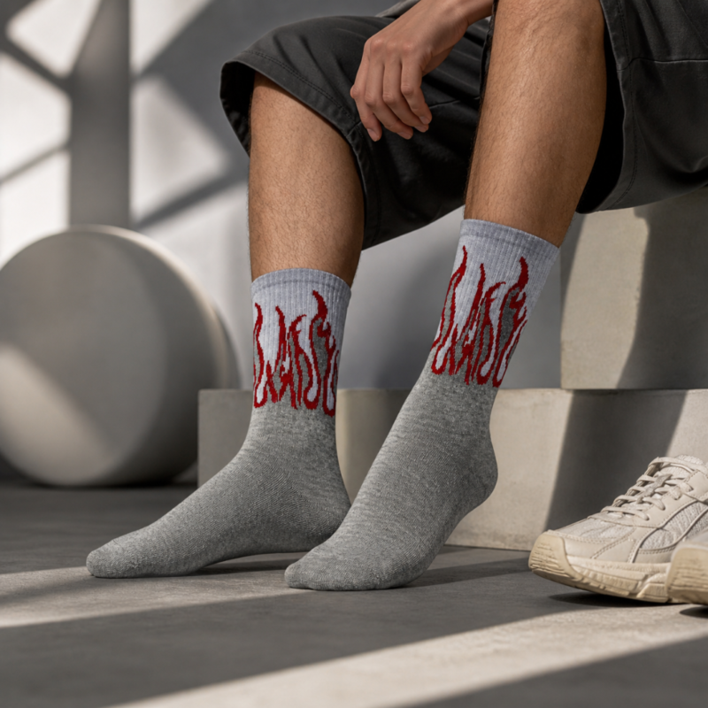 A4003 Flame Socks Model